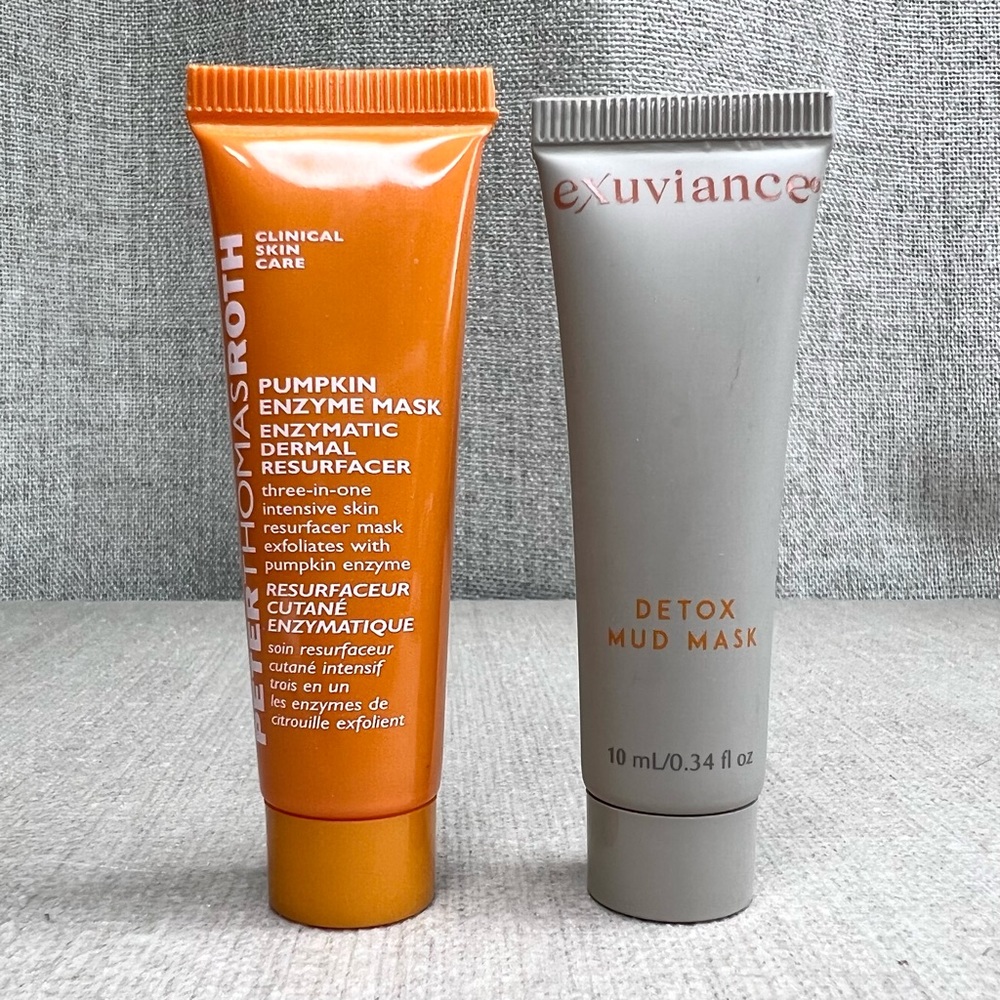 ❤️3 for $30❤️ Peter Thomas Roth Pumpkin Enzyme & Exuviance Detox Mud mask minis